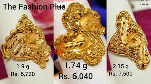 Gold ring new design 2018. Latest Light Weight Gold Ring Design With Weight And Price 2018 Youtube