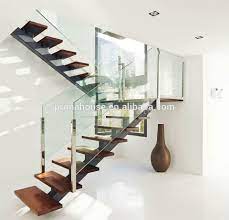 Open Riser Steel Beam U Shaped Wood Staircase With Glass Railing Find Complete Details Abou Contemporary Stairs Modern Staircase Interior Architecture Design