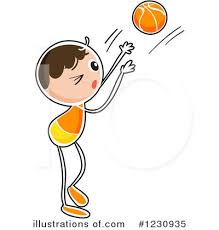 Two team players training at fence and throwing ball into basket. Basketball Clipart 1230935 Illustration By Graphics Rf