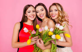 Multiple sizes available for all screen sizes. Wallpaper Smile Flowers Friends Dresses Images For Desktop Section Devushki Download