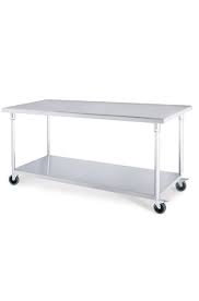421 310 просмотров 421 тыс. Soga 100cm Commercial Catering Kitchen Stainless Steel Prep Work Bench Table With Wheels Soga International Online Themarket New Zealand