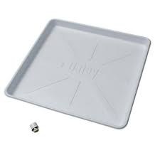 Oatey 28 In X 30 In Plastic Washing Machine Pan With 1 In Furnished Drain Adapter 34067 The Home Depot Washing Machine Pan Washing Machine Washer Parts