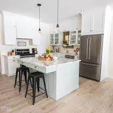 14 ft window seat overlooking lake. Mom S Lake House Kitchen Reveal The Diy Mommy