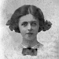 Oval portrait of Flora Rose in straw hat, dated by Beulah Blackmore at  about 1916. (3856344396)