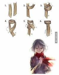 How To Wrap An Anime Scarf Titans Anime Anime Style Anime