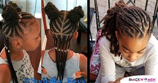 The trick lays in visual emphasizing the difference between long and short strands. Mixed Hairstyles For Our Little Girls Braids Hairstyles For Black Kids