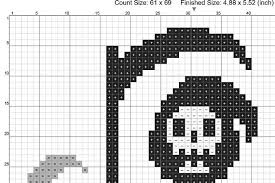 Aida 14, cream 167w x 164h stitches size(s): Killin It Grim Reaper Gothic Cross Stitch Pattern Modern Funny Macabre Gothic Halloween Occult Halloween Cross Stitch Patterns Cross Stitch Patterns Stitch Patterns