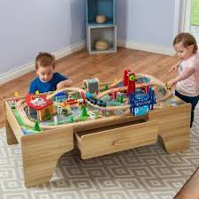 Train tables are a nice extension of wooden train sets. Squirrel Play 100 Piece Wooden Train Set Table Accessories Boys Girls Toy Ebay