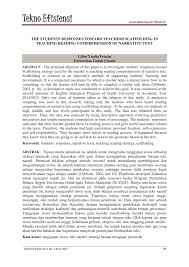 We did not find results for: Pdf The Students Responses Toward Teachers Scaffolding In Teaching Reading Comprehension Of Narrative Text