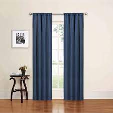 Eclipse Phoenix Solid Color Blackout Rod Pocket Panel Pair Set Of 2 Aegean Blue 37 X 63 Walmart Com Curtains Panel Curtains Color Block Curtains