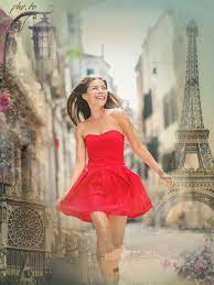 Add text, stickers, filters & effects. Paris Photo Frame Change Photo Background Online