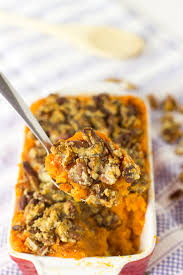 vegan sweet potato cerole with maple