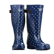 Favorite add to 10 yard roll of 2.5 wide unique light blue polka dot rain boots themed wired edge ribbon. Wide Calf Rain Boots For Women Plus Size Rain Boots Up To 23 Inch