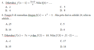Tentukan panjang bd diagonal demikianlah yang mapu kami berikan soal matematika kelas 8 untuk smp dan mts tahun 2020 semester 1 2. Soal Relasi Fungsi Matematika