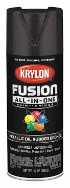 Krylon Fusion Metallic Spray Paint In Metallic Oil Rubbed Bronze For Ceramic Glass Metal Plastic Wood 55eg88 K02771007 Grainger