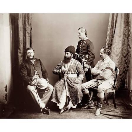 Is this a photograph of Hari Singh Nalwa and… *gasp* Maharaja Ranjit Singh!? Despite for decades now of claims that this is a photograph of the famous Sikh warrior, Hari Singh Nalwa,