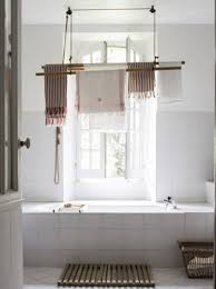 Ceiling Mounted Drying Rack Towel Bar Home Decor Valance Curtains Towel Bar