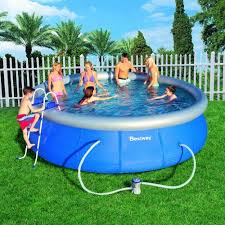 Bestway 57126us Fast Pool Set 15 Feet By 42 Inch Bestway Http Www Amazon Com Dp B00azytxya Ref Cm Sw R Pi Dp Soxuvb088xyhy Pool Garden Swimming Pool Bestway