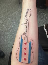 When i walked in i noticed how clean and polished the place looked. Finally Got My Chicago Flag Tattoo Frosty Tattoo Factory Chicago Il Tattoos