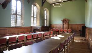 She wanted to go in the lighter blue/gray range, mentioning some of my past projects as a color she wanted to try. Old Dining Hall Refurbishment Complete St Edmund Hall