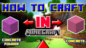 How To Craft Concrete Concrete Powder In Minecraft 1 12 Youtube There are your mini blocks. how to craft concrete concrete powder in minecraft 1 12