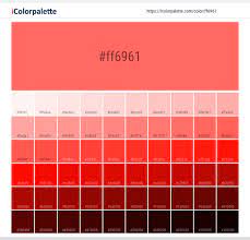 You can copy hex codes and even download a.png version of each palette. Hex Color Code Ff6961 Pastel Red Color Information Hsl Rgb Pantone