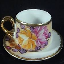 Limoges Cup And Saucer Rose Motif Crown Cross Swords Hallmark Ebay Antique Tea Cups Tea Cups Vintage Tea Pots Vintage