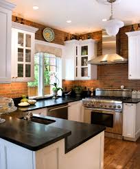 Use your loctite power grab or other comparable product to squeeze a squiggly line on the back of your first brick as shown here Modern Brick Backsplash Kitchen Ideas