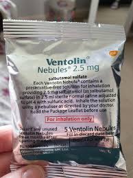 ventolin nebules 2.5 mg ราคา vs
