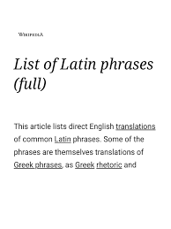 List Of Latin Phrases Full Wikipedia Pdf Anno Domini Lamb Of God