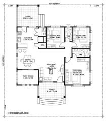 America's best house plans offers high quality plans from professional architects and home designers across the country with a best. Bungalow House 3 Bedroom Floor Plan With Dimensions In Meters Novocom Top