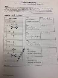 Solved Molecular Geometry How Can Molecular Shapes Be Pre Chegg Com