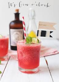 It S Gin O Clock Sommercocktail Gin Mit Himbeeren Orange Und Minze Puppenzimmer Com Sommer Cocktails Himbeeren Minze