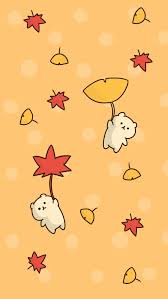 All of our files are in svg cuts png & jpg format so, our shapes are also the cuttest clipart and digital scrapbooking images available. Cute Fall Wallpaper Cute Kawaii Fall Backgrounds 640x1136 Wallpaper Teahub Io
