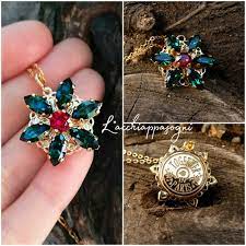 3.5h x 4w x 4l inches when closed Anastasia Engraved Necklace Together In Paris Emerald M Etsy