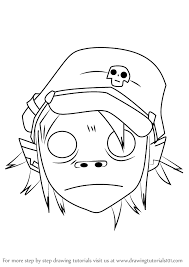 Choose a noodles coloring page. Learn How To Draw 2d From Gorillaz Gorillaz Step By Step Drawing Tutorials