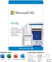 Microsoft 365 Family 12 Month Subscription Up To 6 People Premium Office Apps 1tb Onedrive In 2020 Microsoft Cloud Storage Label Printer
