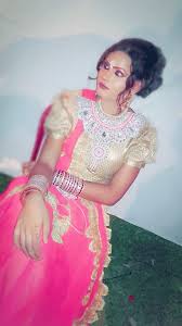 Indian crossdresser's transformation from male to female in blue saree. Indian Queens