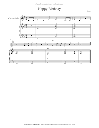 Check spelling or type a new query. Happy Birthday Sheet Music For Clarinet 8notes Com