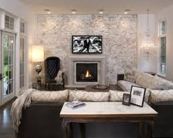 You can change the entire look of your living room with a can of paint by updating the wall and fireplace brick color to coordinate. 77 Cool Living Rooms With Brick Walls Digsdigs