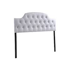 Maybe you would like to learn more about one of these? Morris Modern And Contemporary Faux Leather Upholstered Button Tufted Scalloped Headboard Queen White Baxton Studio Target