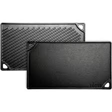 Lodge Pro Logic Cast Iron Double Play Reversible Grill 42 5 Cm X 24 Cm Black Kitchen Stuff Plus Griddles And Grill Pans Cast Iron Griddle Griddle Grill