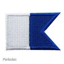 The international signal flag a (alpha) is used by vessels to signal the danger of collision to other vessels in the area. Alfa Alpha Diver Down Flag Patch Embroidered Iron On Scuba Diving Souvenir Shopee Singapore