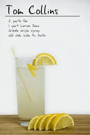 Tom Collins Fancy Drinks Gin Drinks Bar Drinks