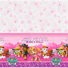 Paw Patrol Pink Plastic Table Cover 54 X 96 Walmart Com In 2020 Plastic Table Covers Paw Patrol Birthday Girl Paw Patrol