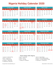 2020 Nigeria Holiday Calendar Nigeria Portrait Orientation Free Printable Templates Free Download Distancelatlong Com