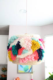 However, it's your own handiwork—and a the hanging pendant lamp illuminating this cozy reading nook may look like a pricey artisanal fixture. Diy Faux Woven Yarn Pendant Light Fixture A Kailo Chic Life