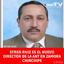 Efrén Ruiz de profesión abogado, es el nuevo director de la Agencia  Nacional de Tránsito en #ZamoraChinchipe. Ruiz tiene una maestría en  derecho administrativo y tiene experiencia en el sector público y