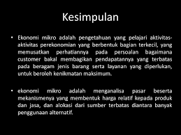 Peranan Ekonomi Mikro Dan Permasalahannya Di Indonesia Ppt Download