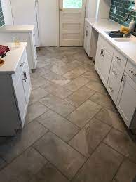 12 X 24 Tiles In A Herringbone Pattern On The Kitchen Floor Herringbone Tile Floors Kitchen Floor Tile Kitchen Floor Tile Patterns
